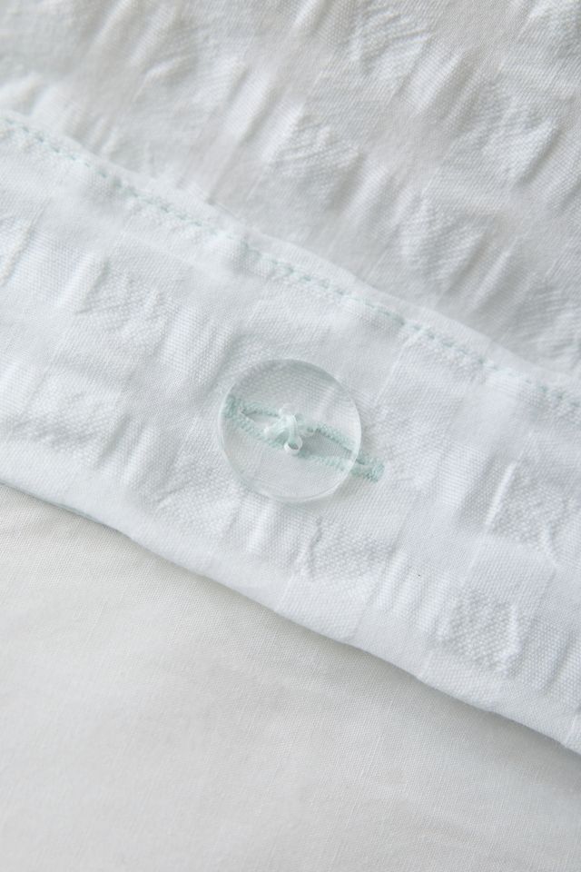 Housse de couette en coton seersucker à bordure nouée #3