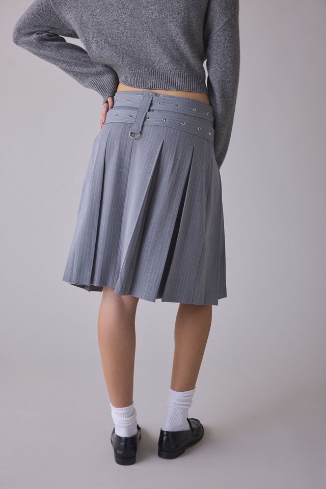 The Ragged Priest Task Pleated Knee-Length Skirt | Urban Outfitters