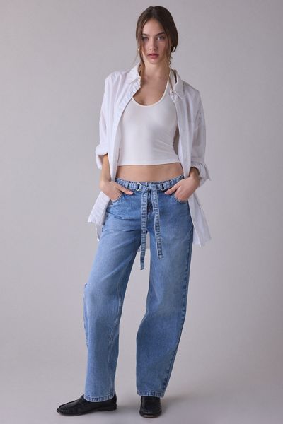 The Ragged Priest Chore Tie-Waist Loose Jeans