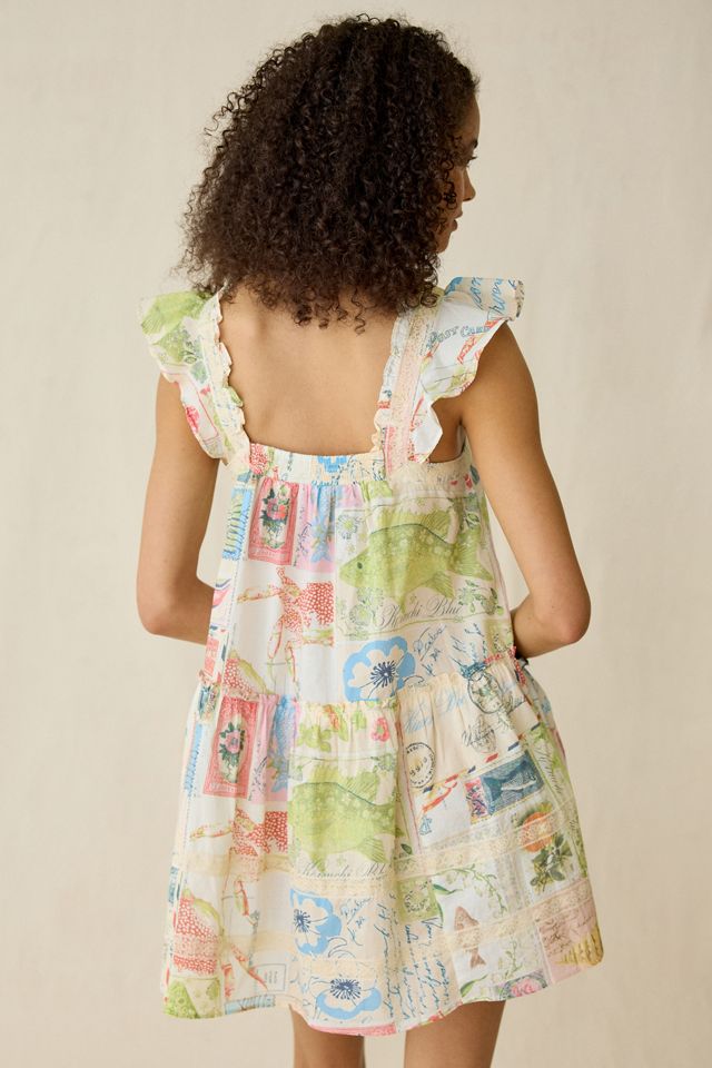 Kimchi Blue High Tide Flutter Sleeve Trapeze Mini Dress #5