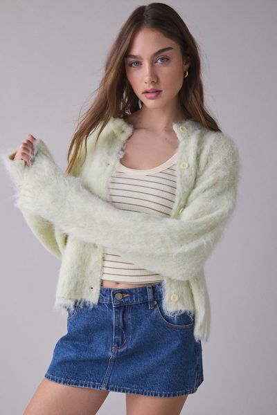 The Ragged Priest Baby Graphic Brushed Knit Cardigan