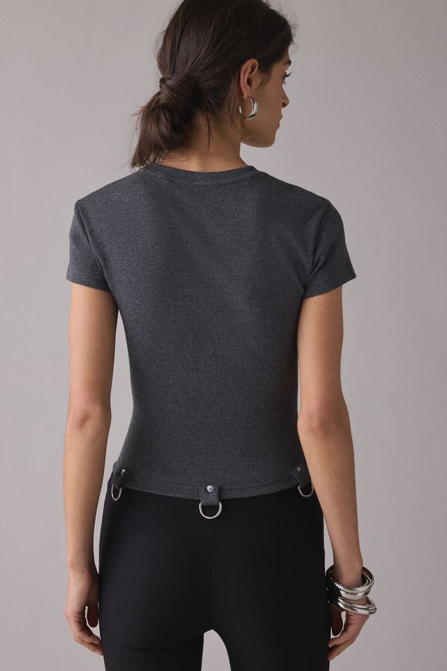The Ragged Priest Buckle Detail Baby Tee #1