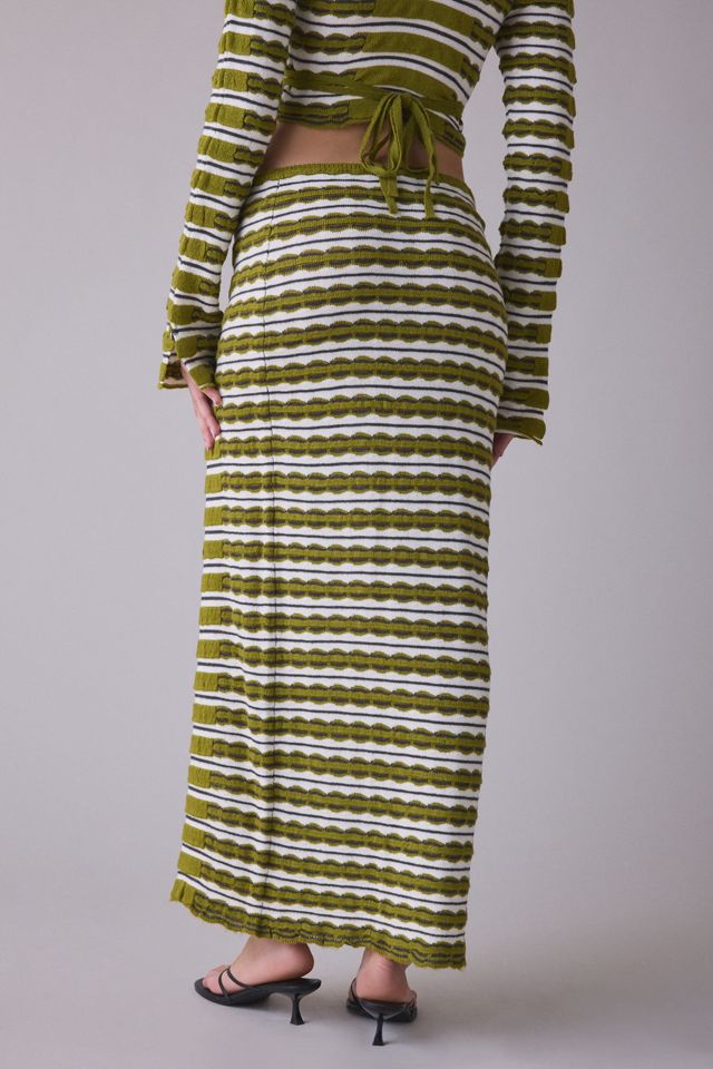 The Ragged Priest Scald Side-Slit Knit Maxi Skirt #4