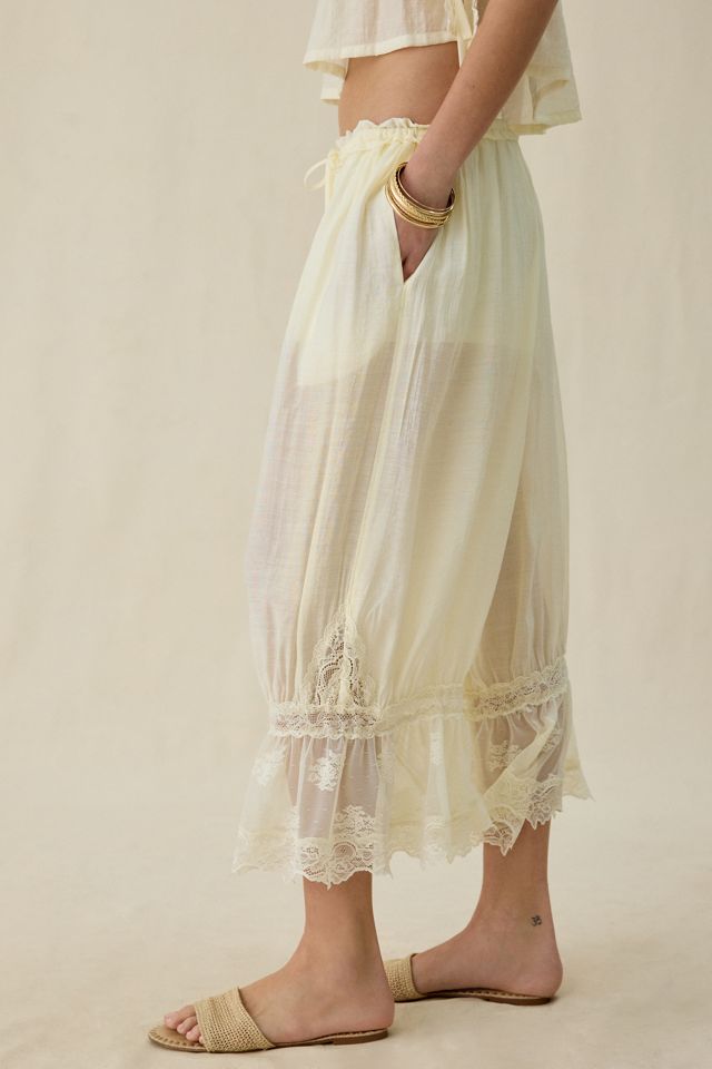 Pantalon bouffant Steve Madden Easten en dentelle transparente #4