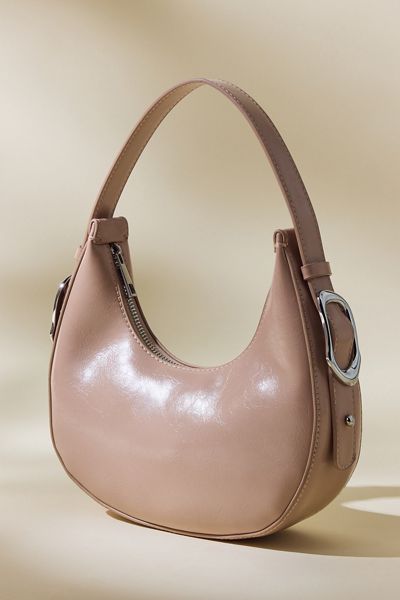 UO Ella Buckled Crescent Shoulder Bag