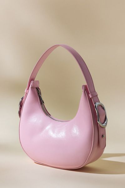 UO Ella Buckled Crescent Shoulder Bag