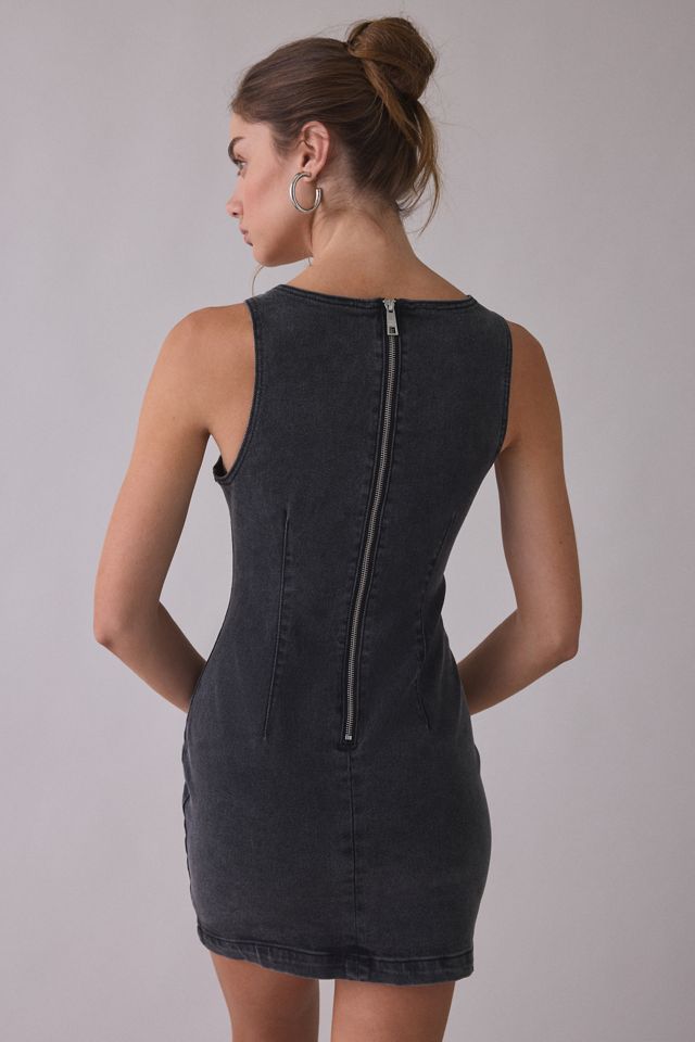 Steve Madden Rosella Studded Flower Denim Mini Dress #3