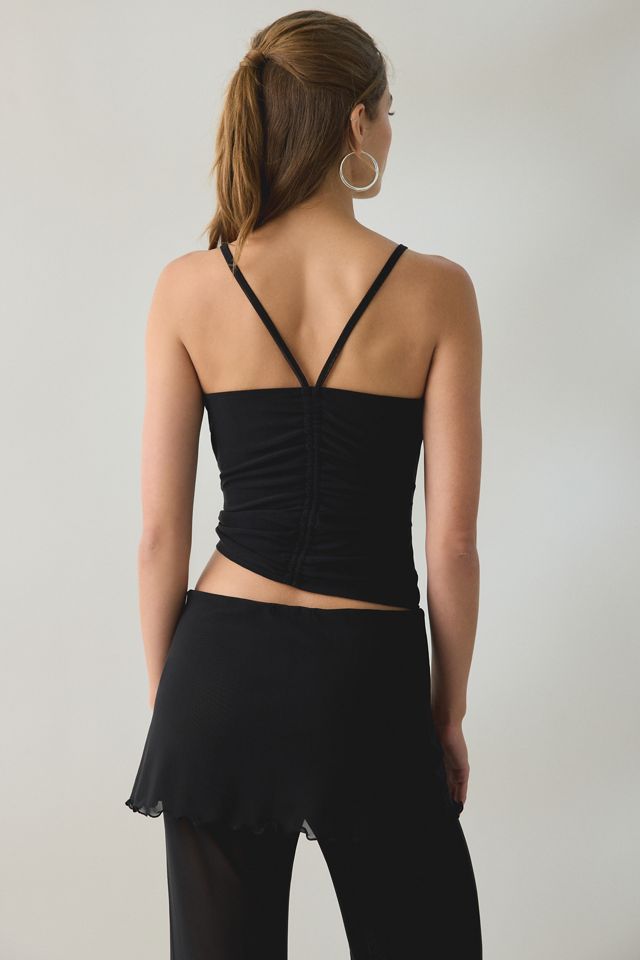 Steve Madden Jude Asymmetric Ruched Jersey Knit Cami #2