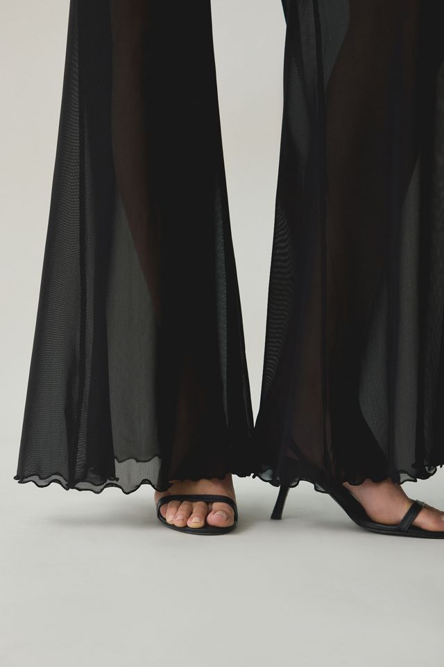 Steve Madden Veada Mesh Flare Skirt Pants #2