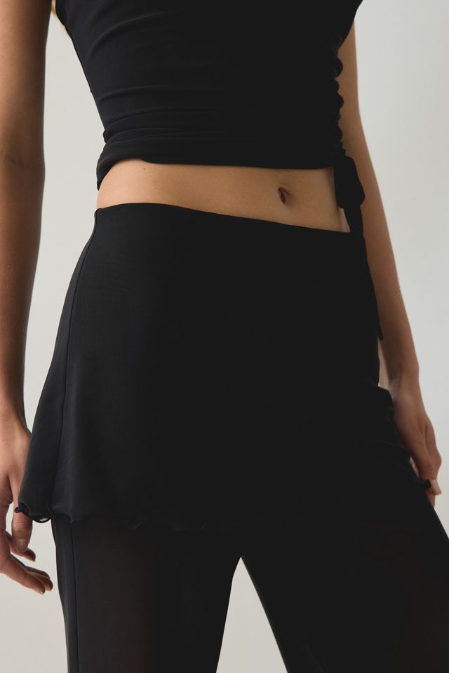 Steve Madden Veada Mesh Flare Skirt Pants #3