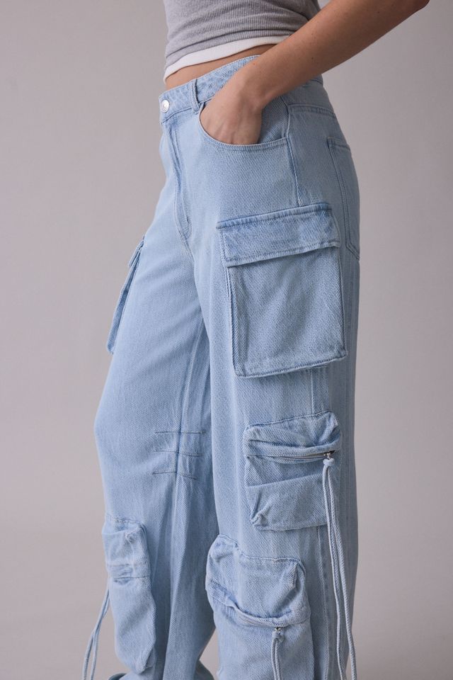 Steve Madden Duo Mid-Rise Baggy Cargo Pants #3