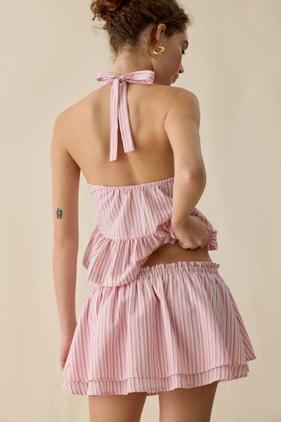 Steve Madden Maeva Tiered Ruffle Mini Skirt