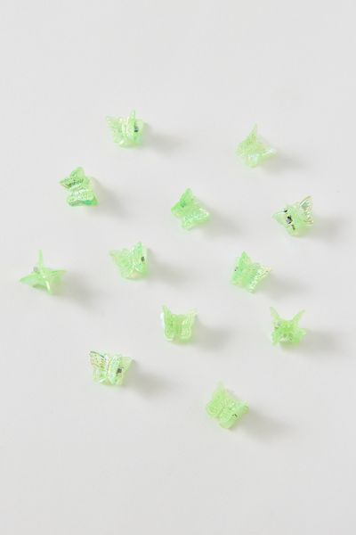 Vintage By UO Monochrome Butterfly Mini Hair Clips