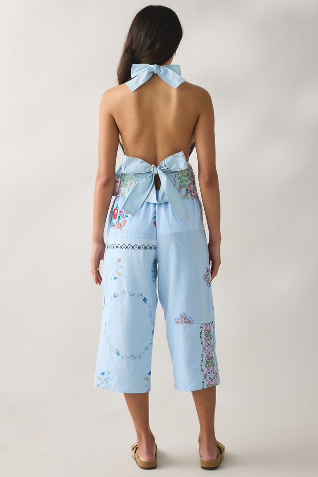 Ensemble 2 pièces en patchwork de retailles brodé à la main ReMADE By UO #5