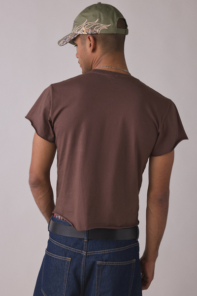 ReMADE By UO Overdyed Raw Cropped Tee