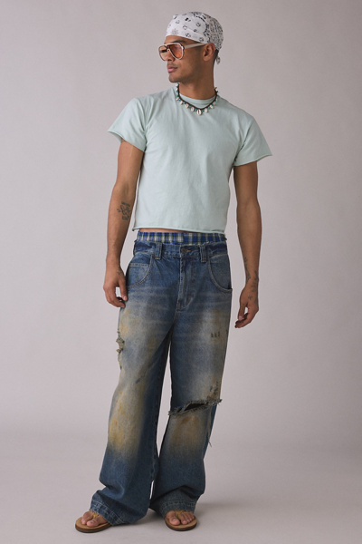 ReMADE By UO Overdyed Raw Cropped Tee