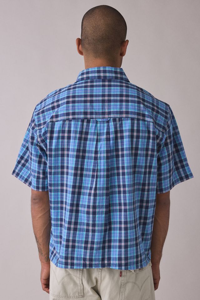 Chemise courte à motif à carreaux ReMADE By UO #1