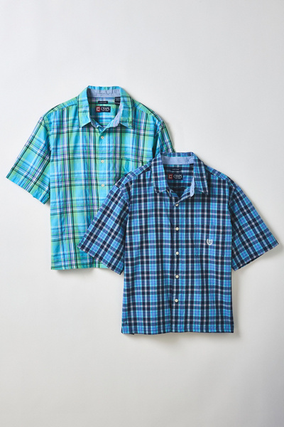 ReMADE By UO Check Pattern Crop Shirt