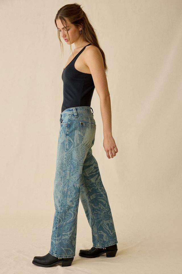 BDG Kayla Laser Print Low-Rise Jeans #3