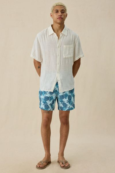 Sano Pineapple Pattern 6.5” Swim Trunks