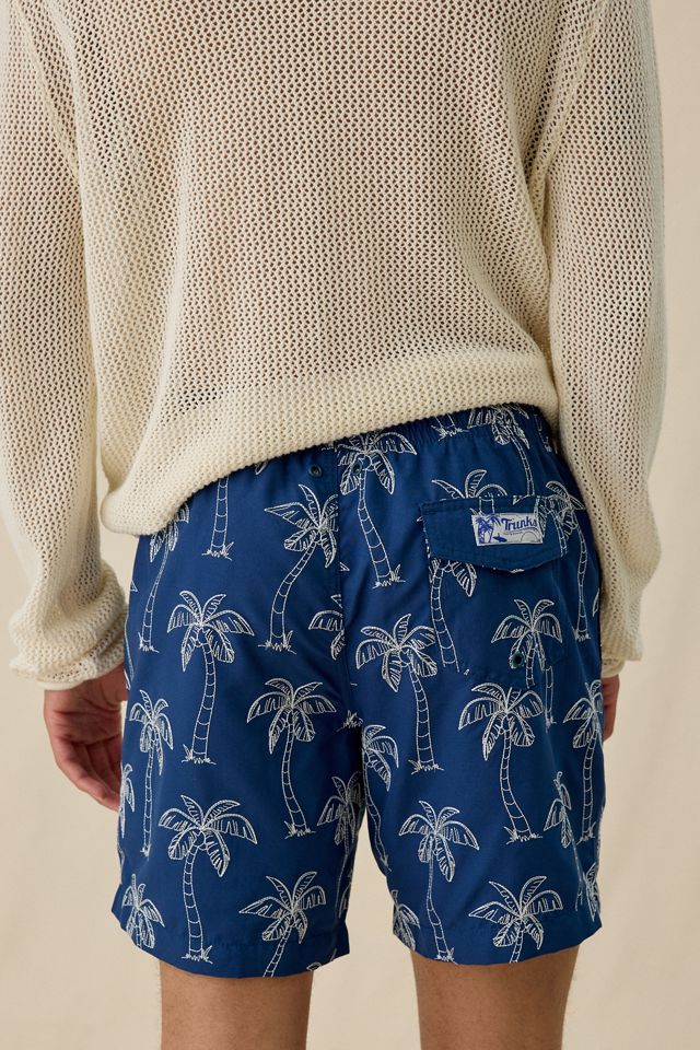 Sano Palm Tree Embroidery 6.5” Swim Trunks #3