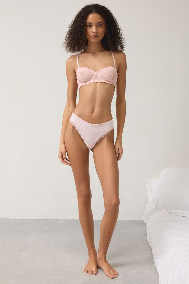 Soutien-gorge à armatures en dentelle brodée et maille Butterfly Kiss Out From Under #3