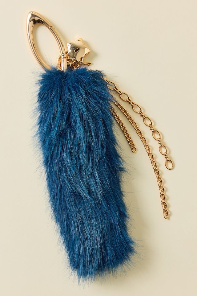 Fluffy Faux Tail Keychain #1