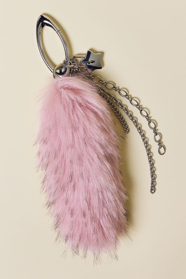 Fluffy Faux Tail Keychain #1