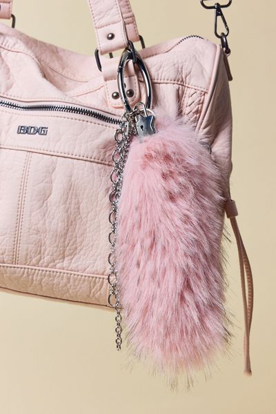 Fluffy Faux Tail Keychain