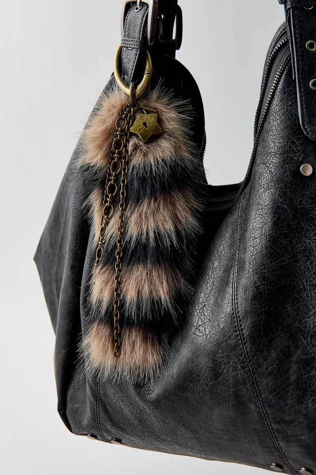 Fluffy Faux Tail Keychain #1