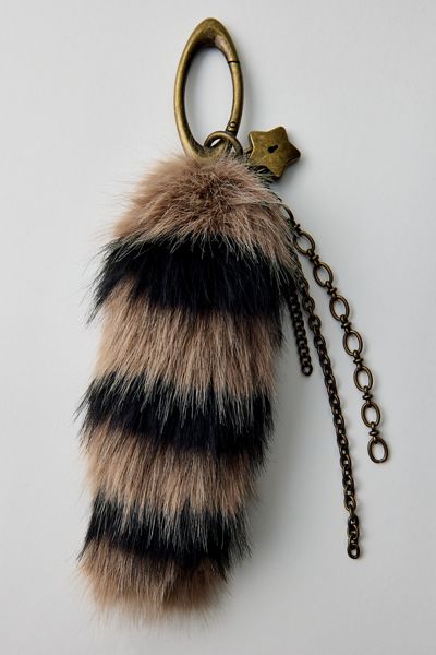 Fluffy Faux Tail Keychain
