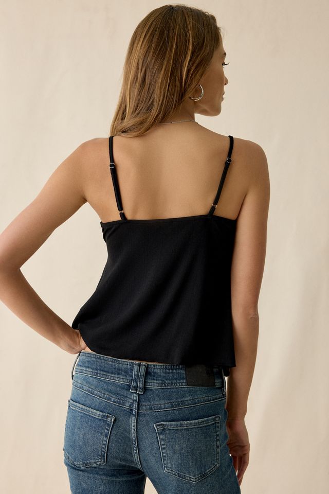 Kimchi Blue Rosie Pointelle Split-Front Flyaway Cami #2