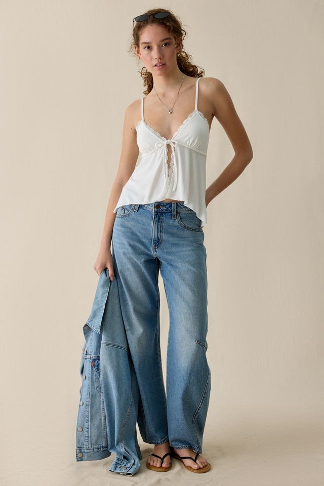 Kimchi Blue Rosie Pointelle Split-Front Flyaway Cami #2