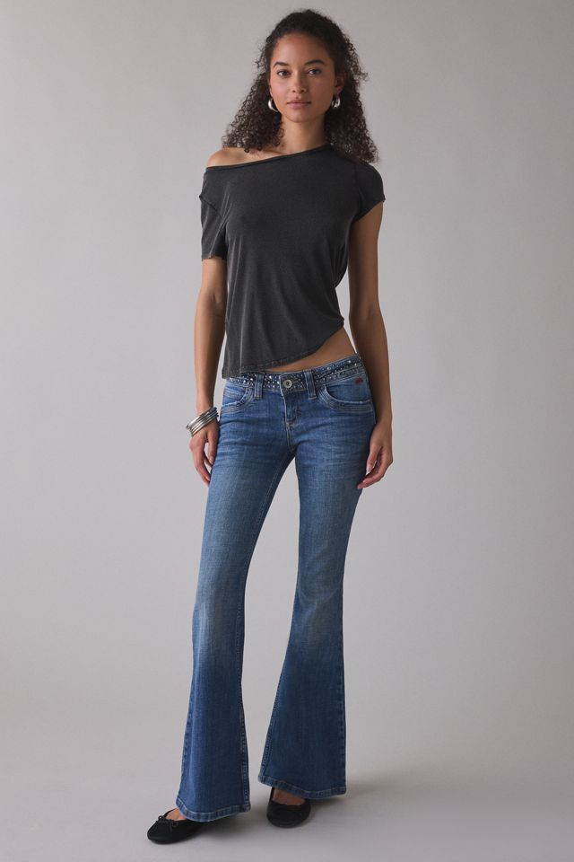 BDG Miko Studded Low-Rise Flare Jeans #1