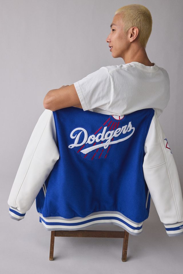 Mitchell & Ness MLB Los Angeles Dodgers Day Off Varsity Jacket #1