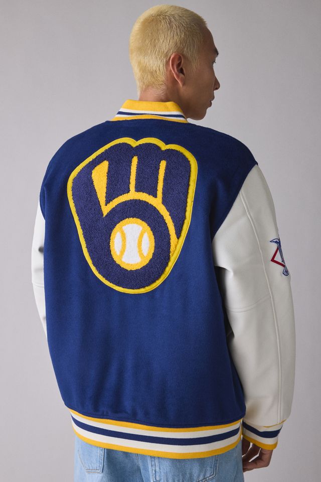 MLB 古着　Milwaukee Brewers プルオーバージャケット MLB 