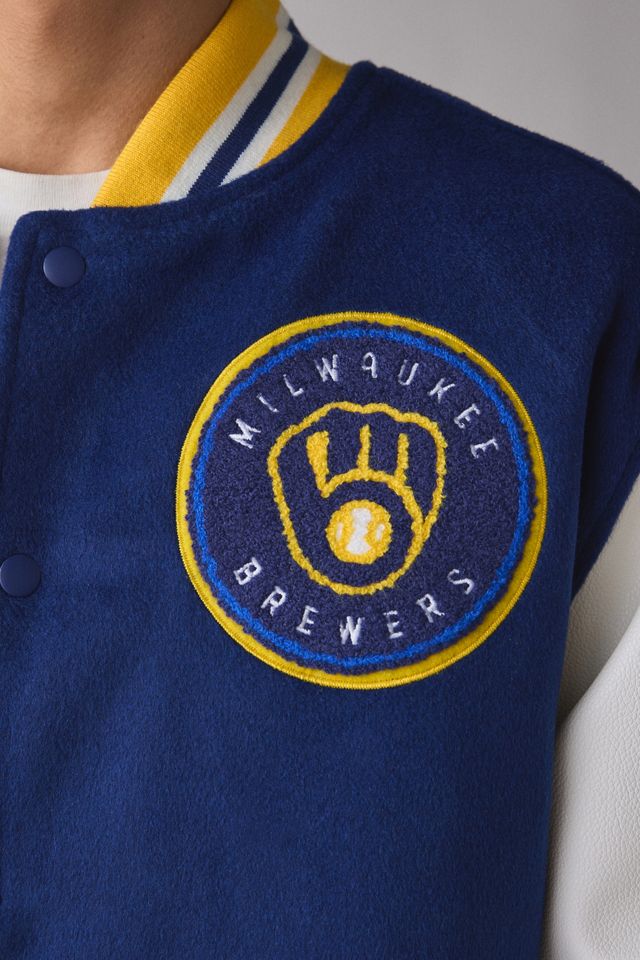 Mitchell & Ness MLB Milwaukee Brewers Day Off Varsity Jacket #3