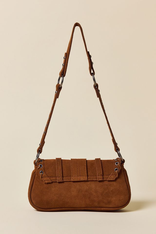 Silence + Noise Jade Suede Rivet Bag #3
