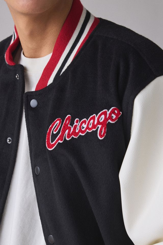VESTE HOMME MITCHELL & NESS HEAVYWEIGHT JACKET CHICAGO BULLS Rouge - Prêt-à-Porter