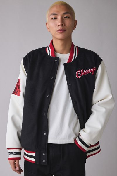 Mitchell & Ness NBA Houston Rockets Day Off Varsity Jacket | Urban