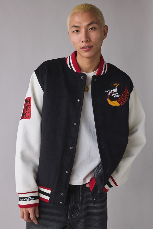 Mitchell & Ness NBA Houston Rockets Day Off Varsity Jacket | Urban