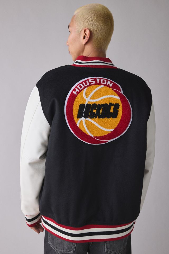 Mitchell & Ness NBA Houston Rockets Day Off Varsity Jacket | Urban