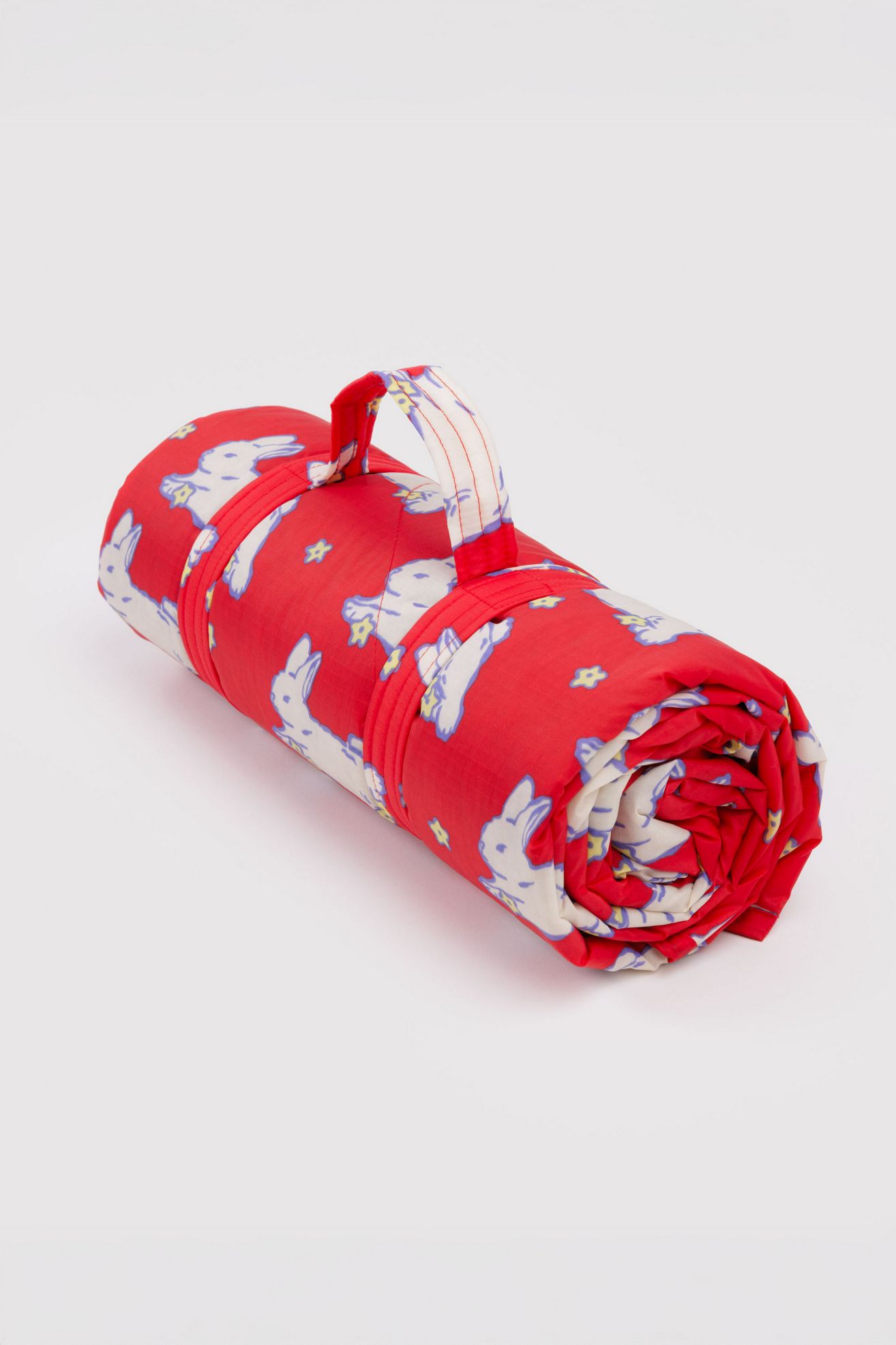BAGGU Patterned Puffy Picnic Blanket - Bunnies, ONE SIZE