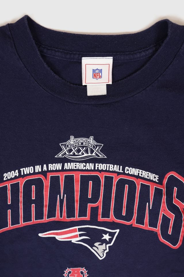 Vintage NFL New England Patriots 2004 AFC Champs Long Sleeve Tee #2