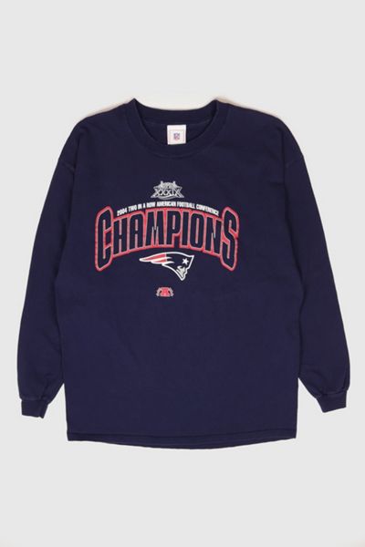 Vintage NFL New England Patriots 2004 AFC Champs Long Sleeve Tee