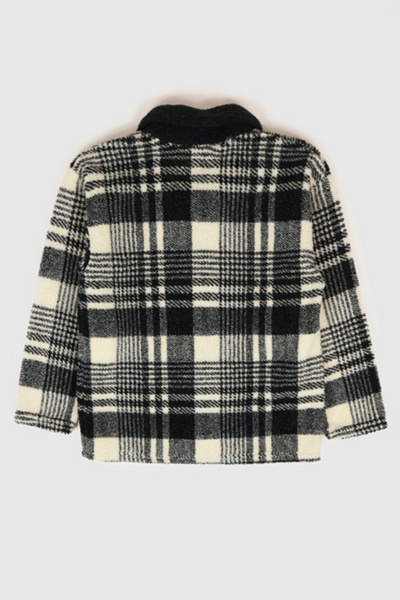 Vintage Plaid Full Zip Fleece Jacket