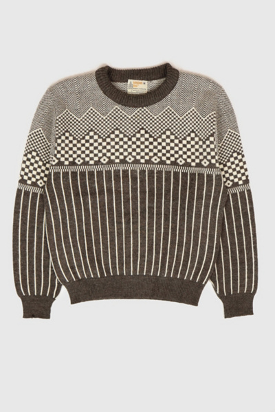 Vintage Striped Pattern Sweater