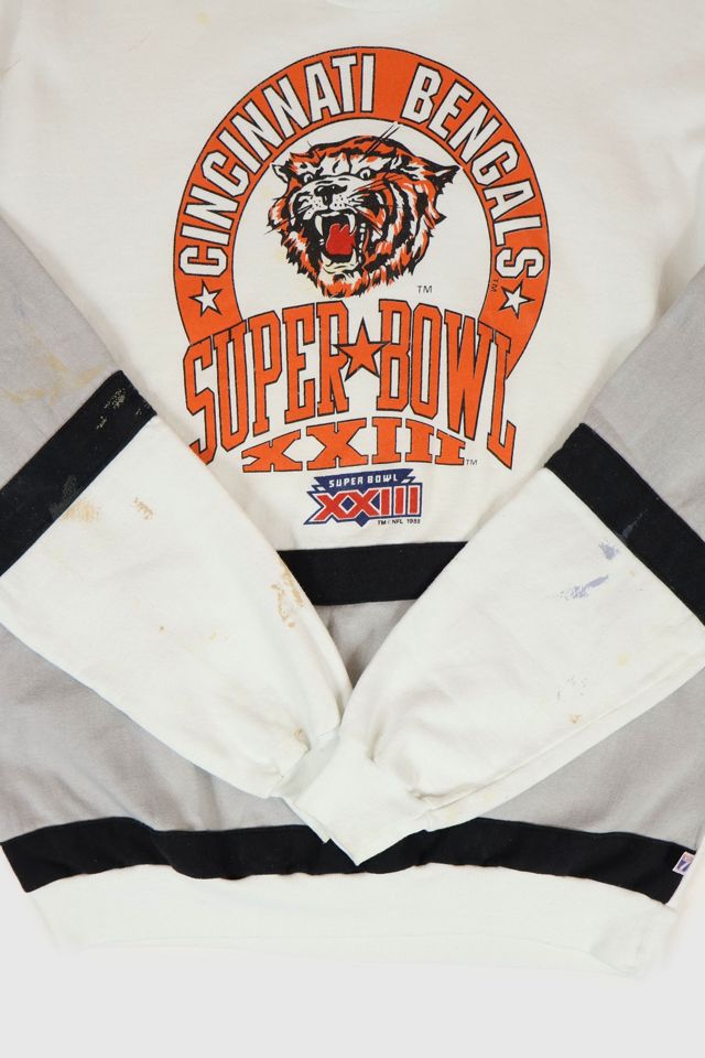 Vintage Distressed Cincinnati Benglas Super Bowl XXIII Crewneck #4