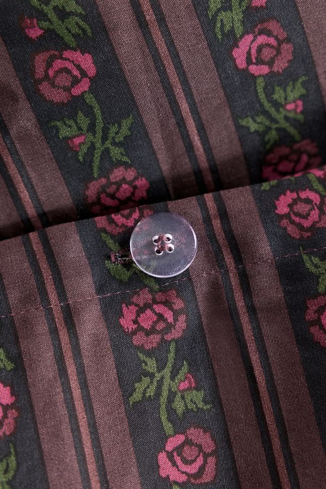 Francis Floral Stripe Duvet Cover Set #4