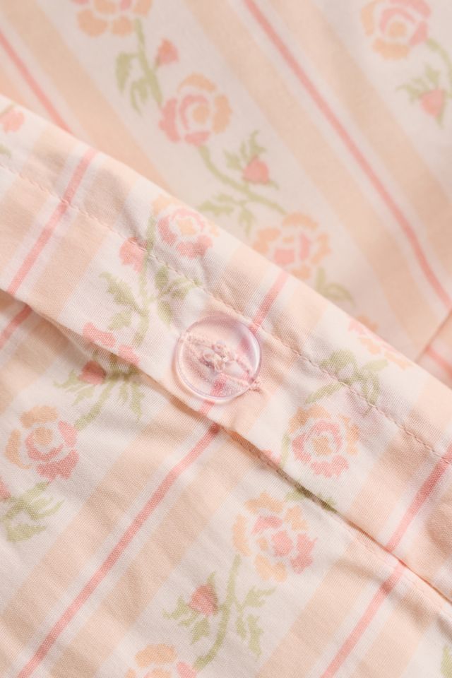 Ensemble de housse de couette Francis à rayures florales #4